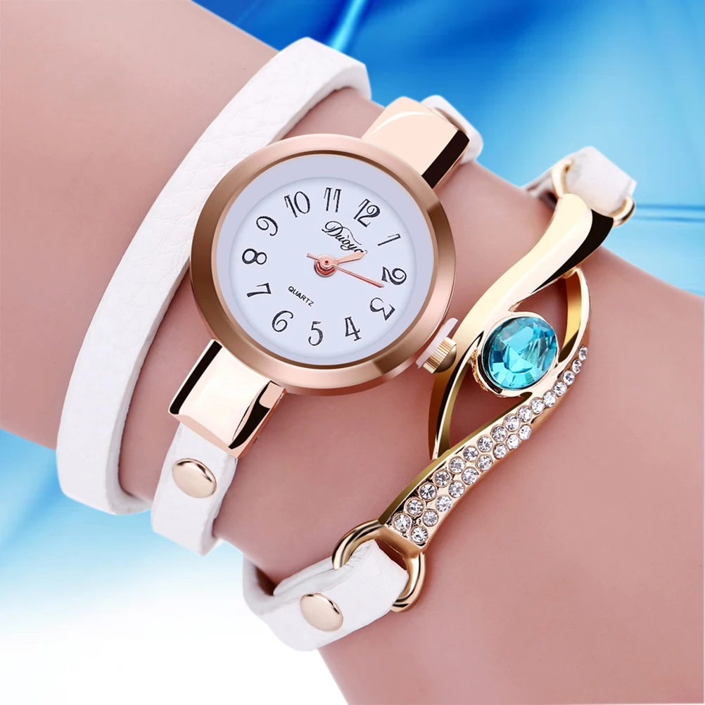 

Casual PU Strap Quartz Watch Bracelets Ladies Watches for Women Straps Fashion Wrist