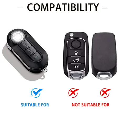 10 best sales cover key fiat 500 - №1