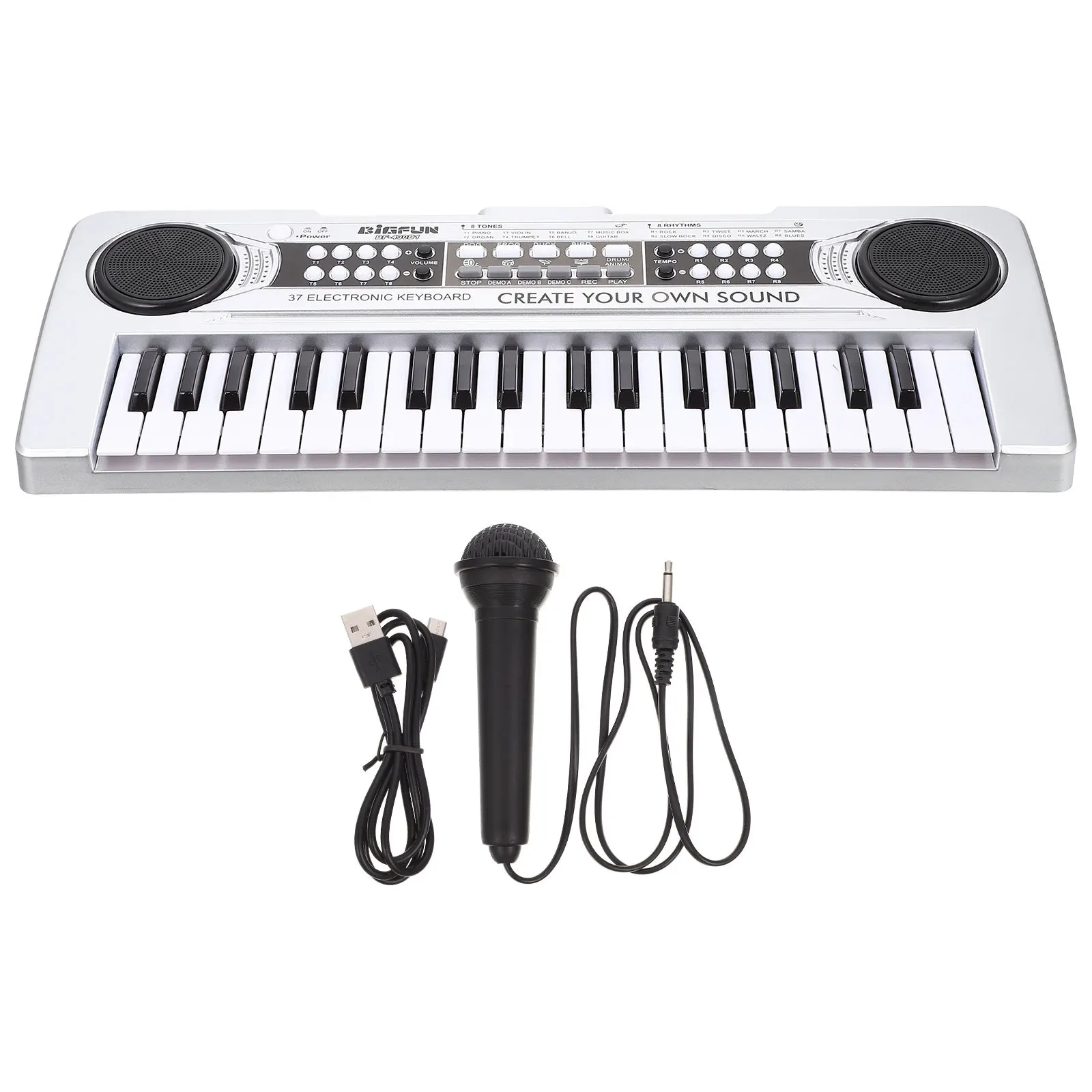 37 مفتاحًا لتعلم البيانو بيانو بلاستيكي وردي للأطفال آلة موسيقية تعلم اللعب للأطفال التعليمية