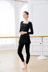 Ballet Adult Women's Classical Yoga Long Sleeve Tops Autumn Winter Long Sleeve Gymnastics Leotard