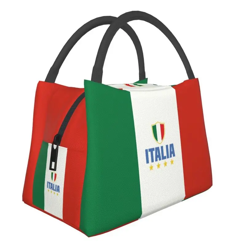 

Flag Of Italy Insulated Lunch Bags for Women Portable Thermal Cooler Food Lunch Box Hospital Office