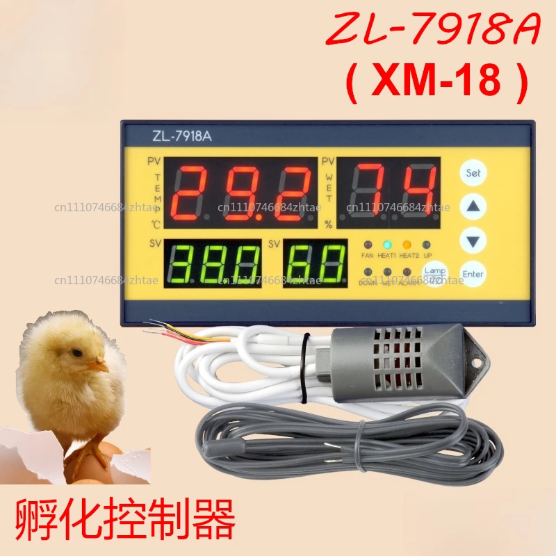Fully Automatic Intelligent Egg Incubator, ZL-7918A with Precision Temp Humidity Control for Poultry