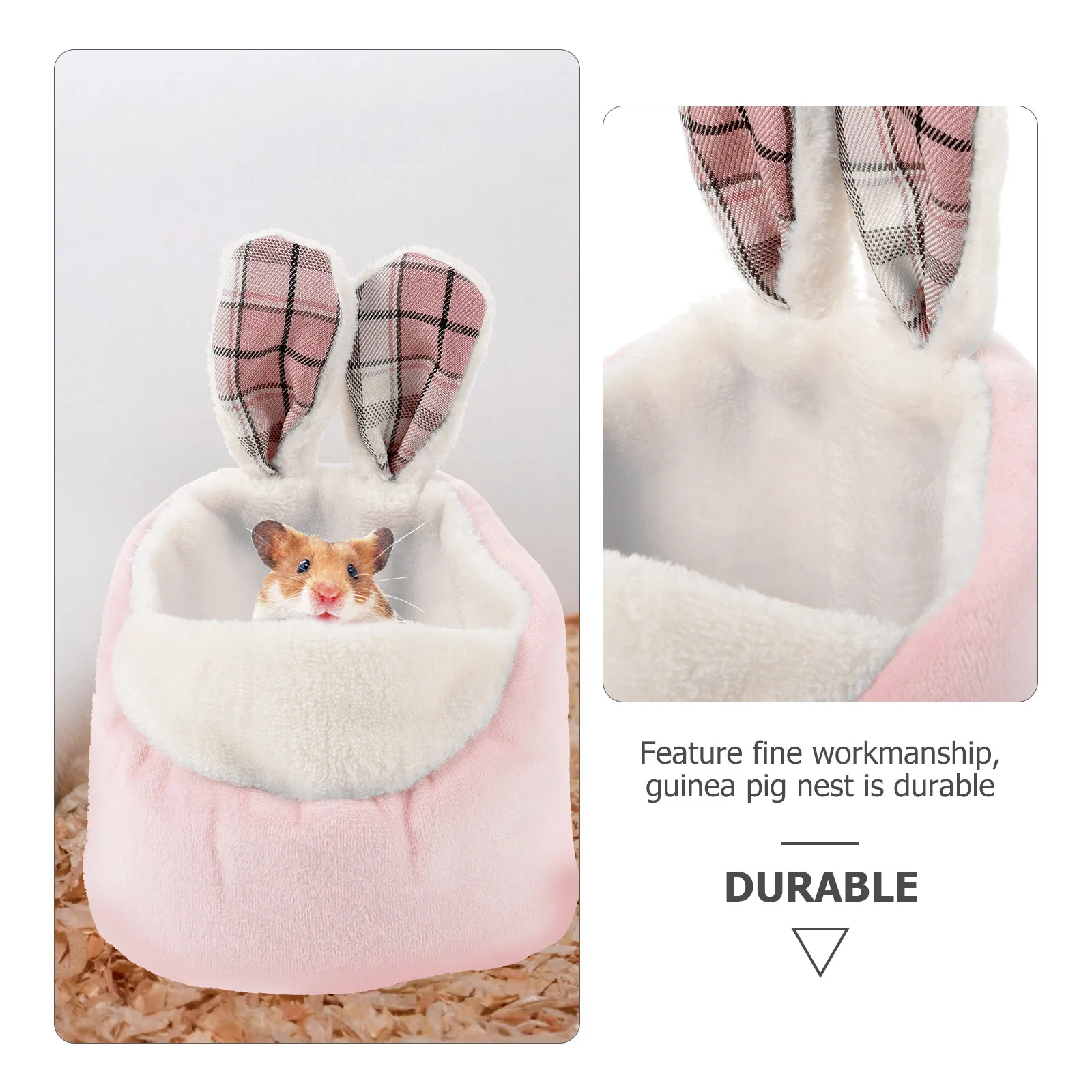 

Pet Cotton Nest For Small Animals Soft Warm Guinea Pig Bed Hamster Hideout Winter Rat House Cozy Cage Accessory