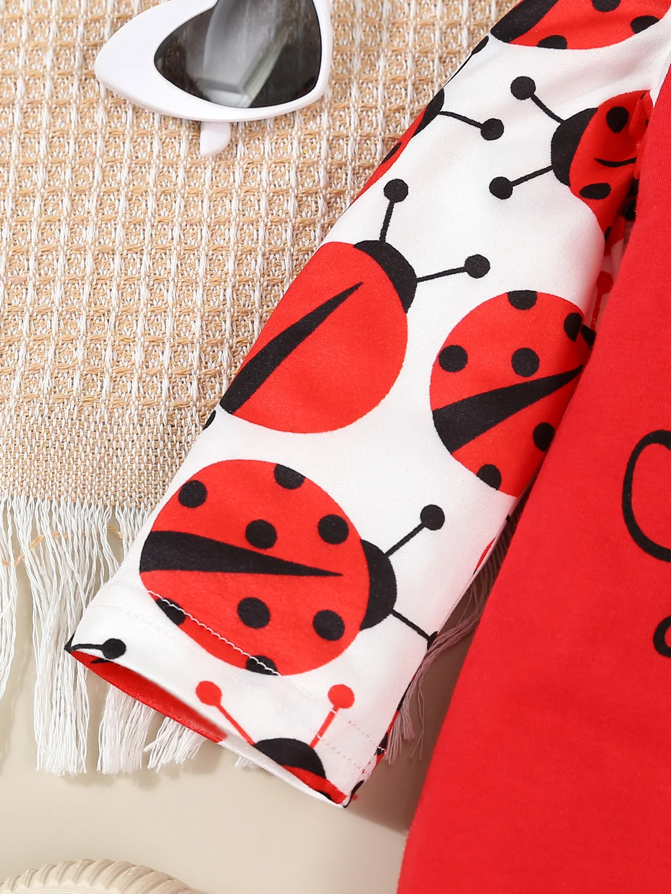 Autumn Baby Girl Adorable Long Sleeve Ladybug Print Hooded Romper Jumpsuit for Baby Girls Infant Newborn Baby Girl Clothes