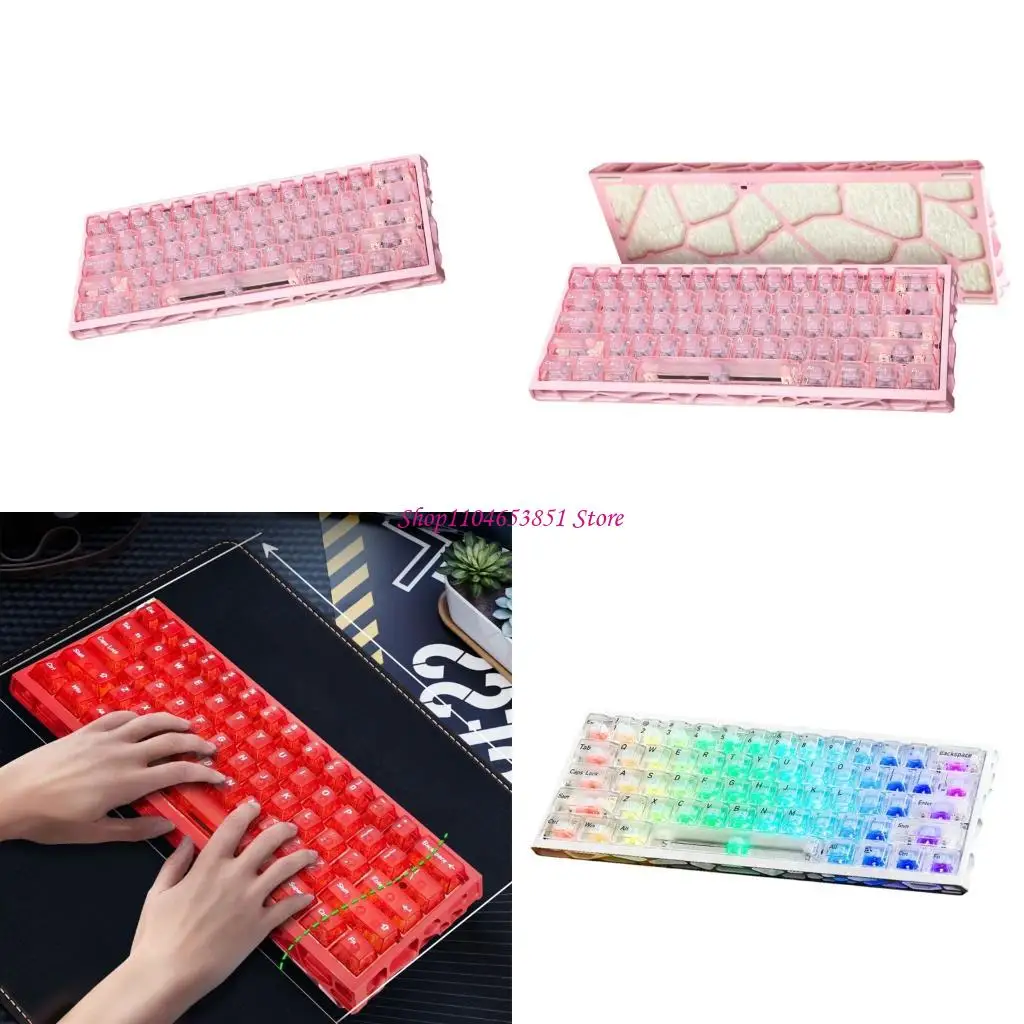 

Corded Mechanical Keyboard Aluminum Hollow Frame Magnetic Switches Customizable Color Lighting High Responsiveness Gaming