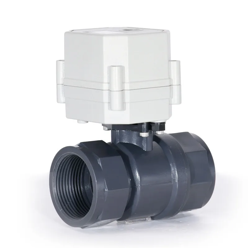 

1-1/4'' DN32 Electric Proportional Modulating UPVC Ball Valve 9-24VDC Analog Signal Control 4-20mA 0-5V 0-10V