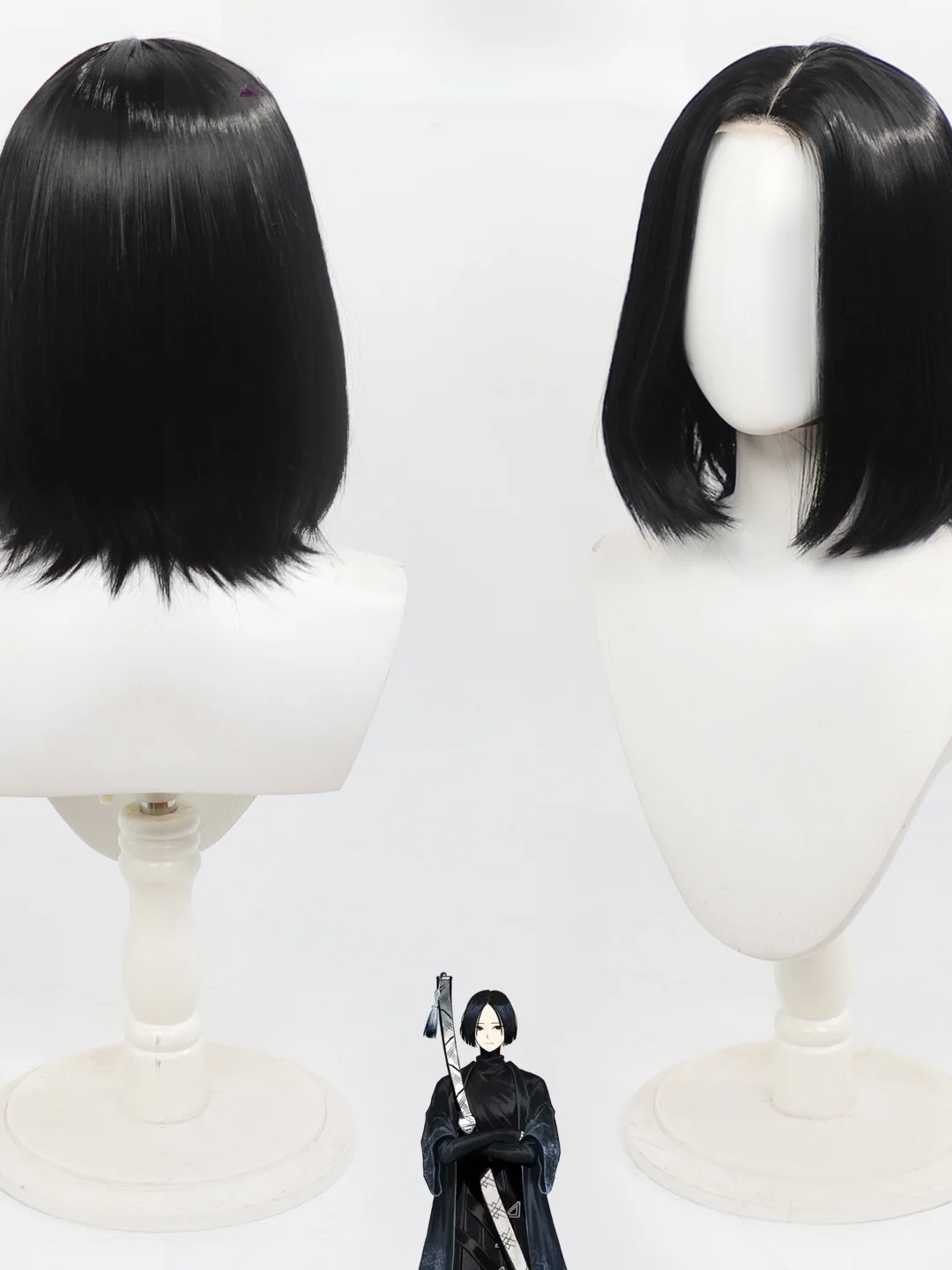 ガシャワークショップ-ロータスコス-ヘアウィッグ-スカルプトップ-ショルダーレングス-ローズインナーネット-アニメキャラクター-コスプレアクセサリー-在庫あり