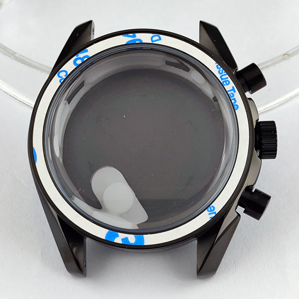 40mm case combination sapphire glass stainless steel case suitable for VK63 movement and panda 32.5mm dial watch accessories