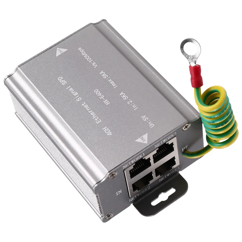 

Гениальный 4-портовый сетевой кабель 100 м, сигнальный молниезащитный упор RJ45, камера Thunder, многопортовый мониторинг, защита от перенапряжения