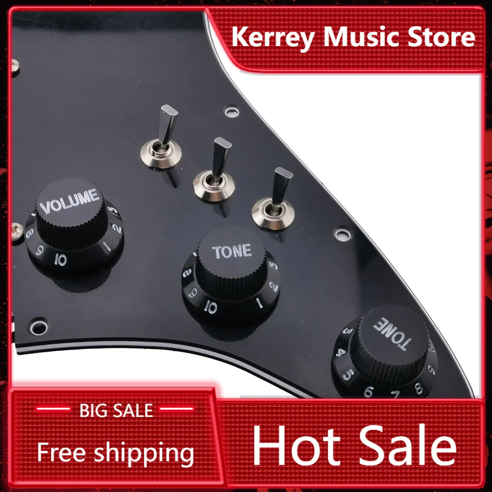 

Guitar Pickups Prewired Pickguard 7-Way type fully loaded Wilkinson SSS Ainico 5 Single coil Pickups Set