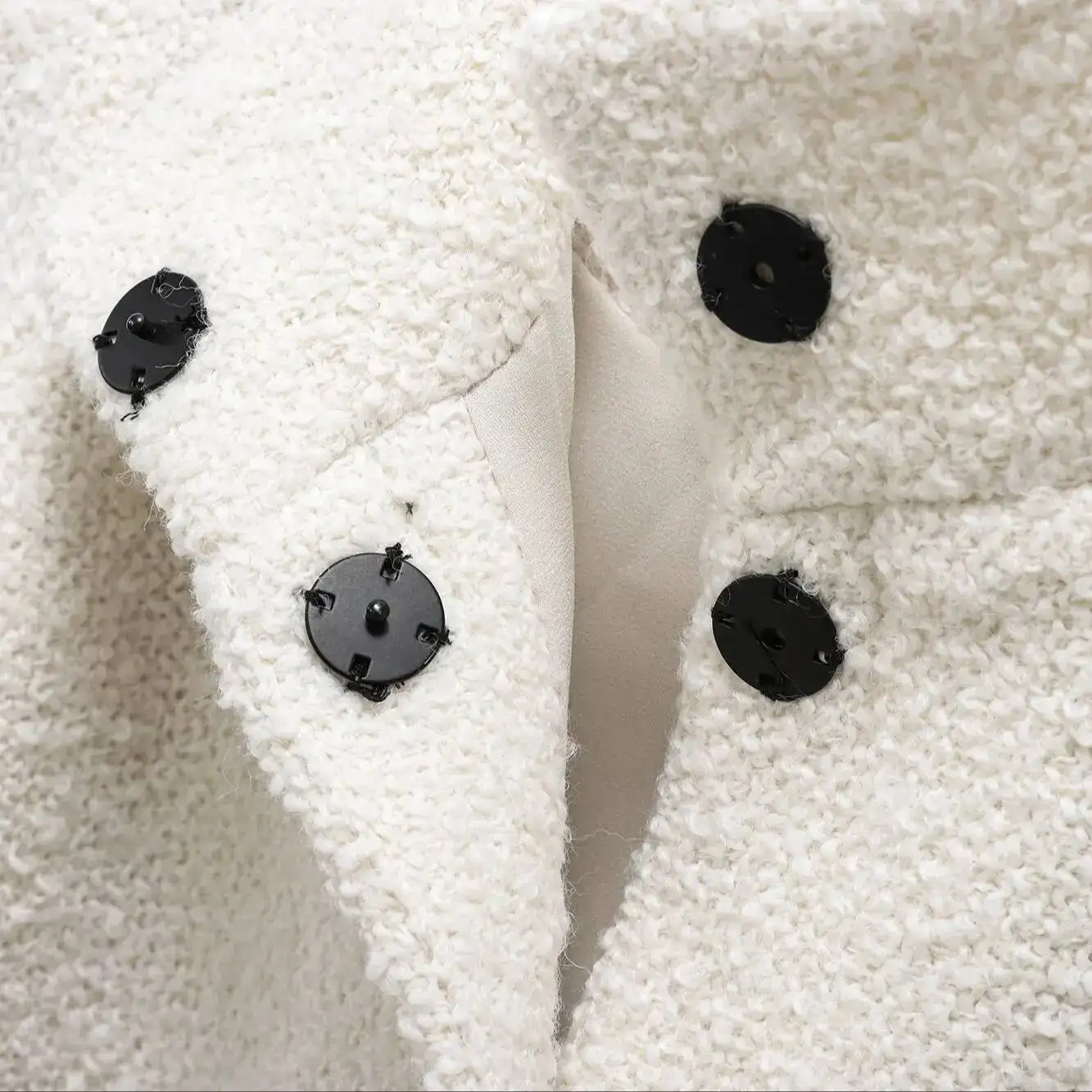 Chaqueta estilo capa Color sólido cuello alto suelto corto temperamento prendas de vestir exteriores ropa de mujer 2063066