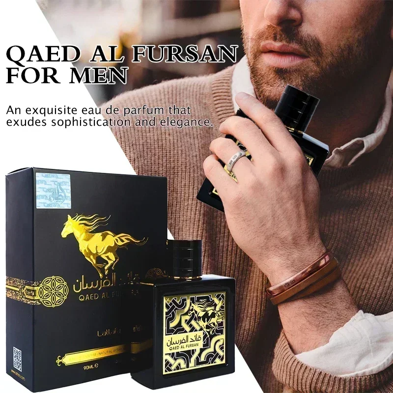 90ml High Quality Men's Perfume Dubai Prince Men Perfumes Cologne lasting Fragrance Fresh Pheromone Profumi Body Spray Daily Use