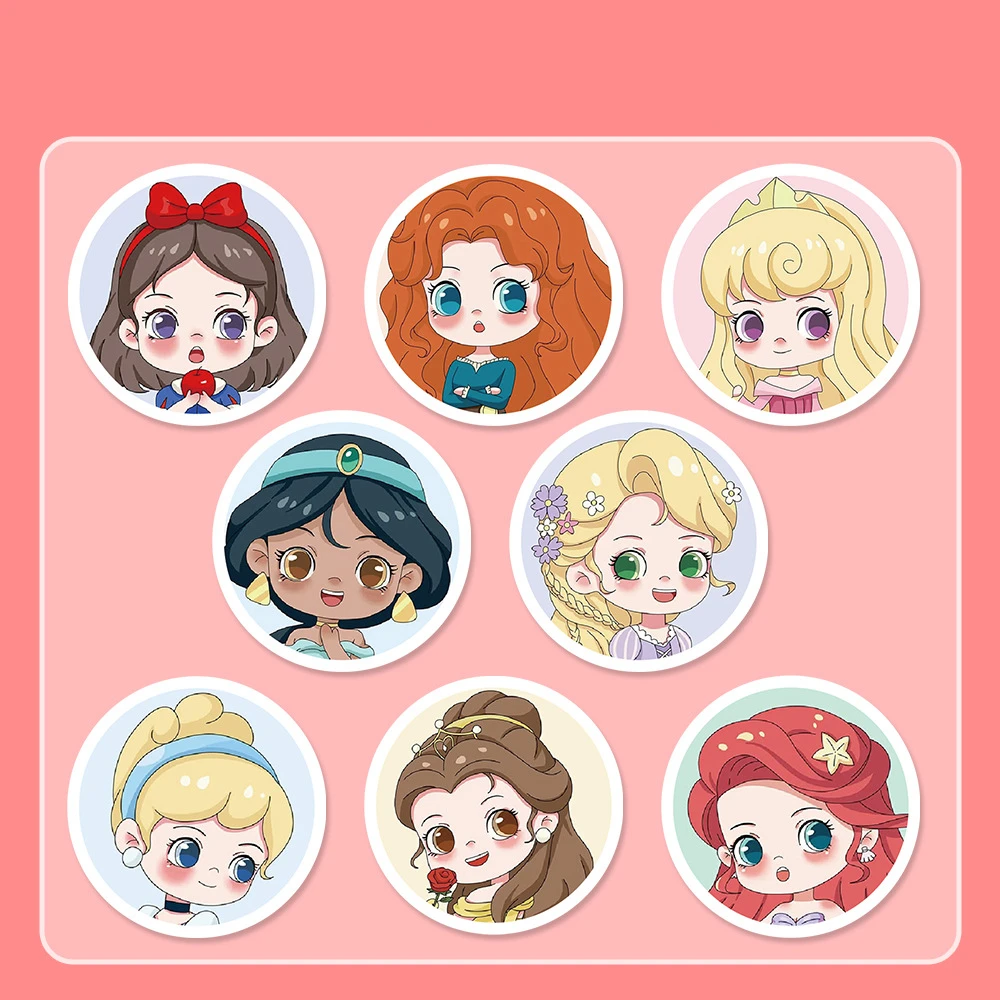 500 Uds. Blancanieves dibujos animados princesa álbum de recortes pegatinas de Disney DIY diario portátil equipaje Graffiti divertidos juguetes clásicos con estilo