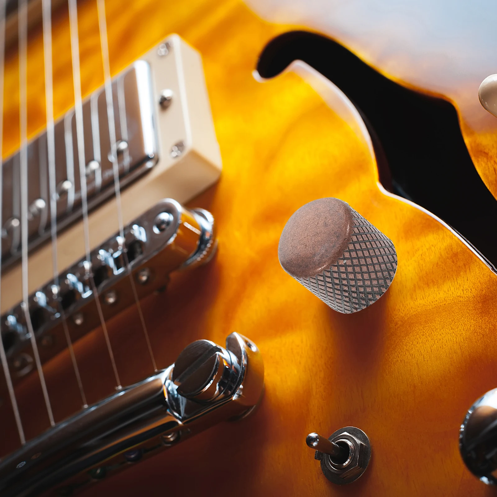 

4pcs Electric Guitar Knobs Metal Volume Control Tone Caps Amplifier Potentiometer Bass Sound Instrument Accessories