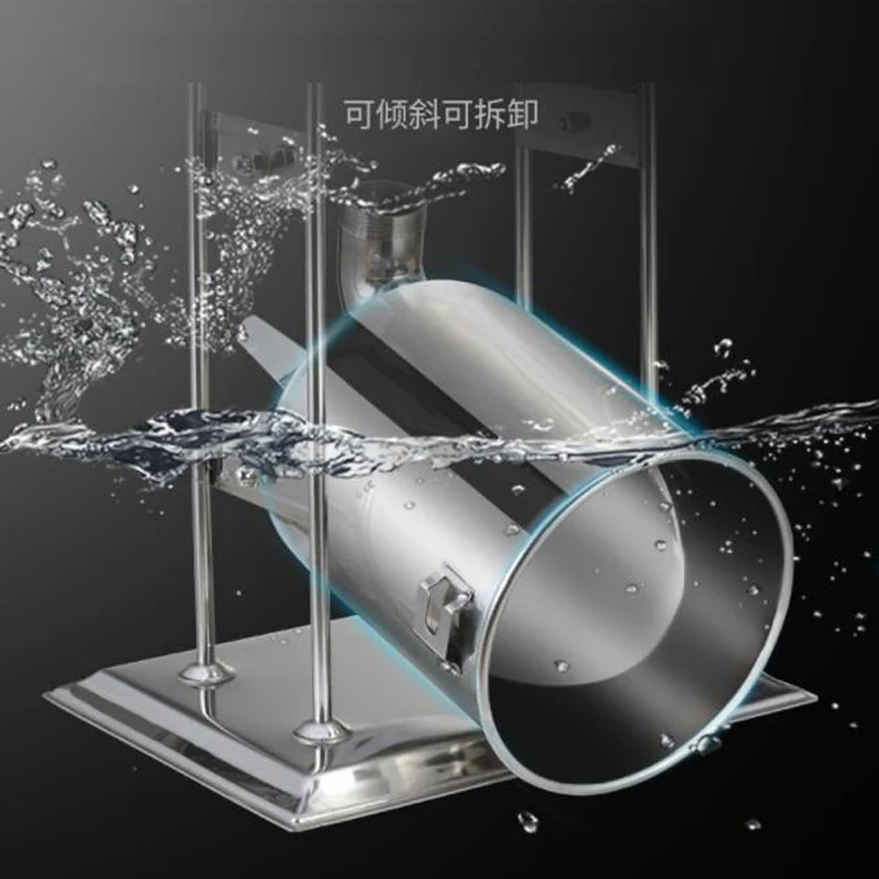 Máquina para fabricar salchichas eléctrica de acero inoxidable de 20L, máquina de llenado de salchichas comercial, embutidor de salchichas eléctrico