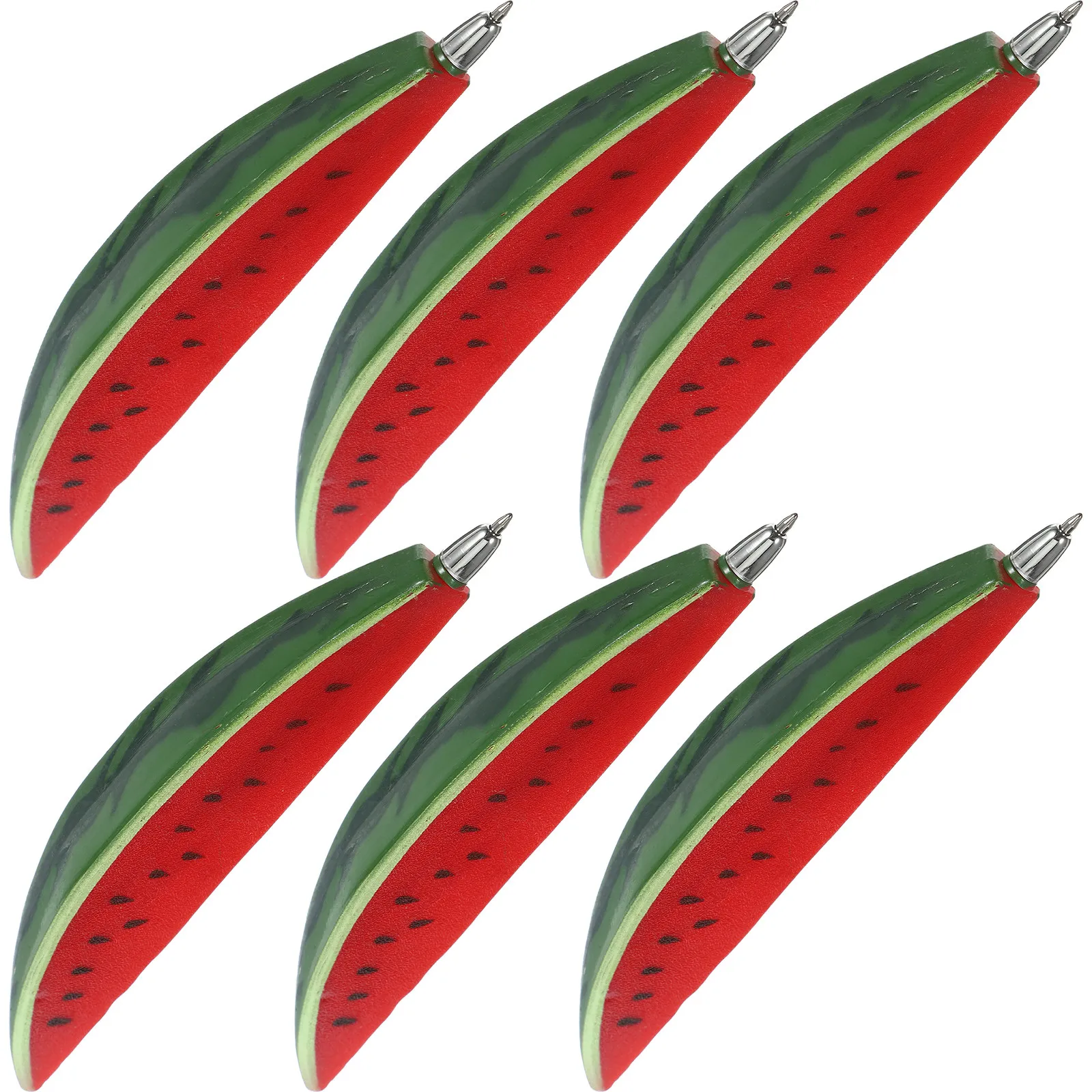 

Набор из 6 шариковых ручек в форме фруктов, пластиковые, с магнитными наконечниками, портативные, для плавного письма, для школы, офиса, творчества