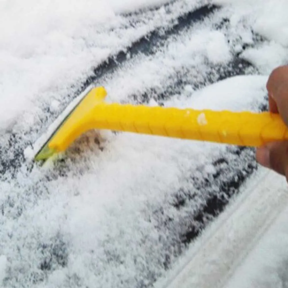 

2pcs Snow Shovel Ice Scraper Stainless Steel Snow Brush For Car Windshield Removal Tool Portable Corrosion Resistant Cleaning