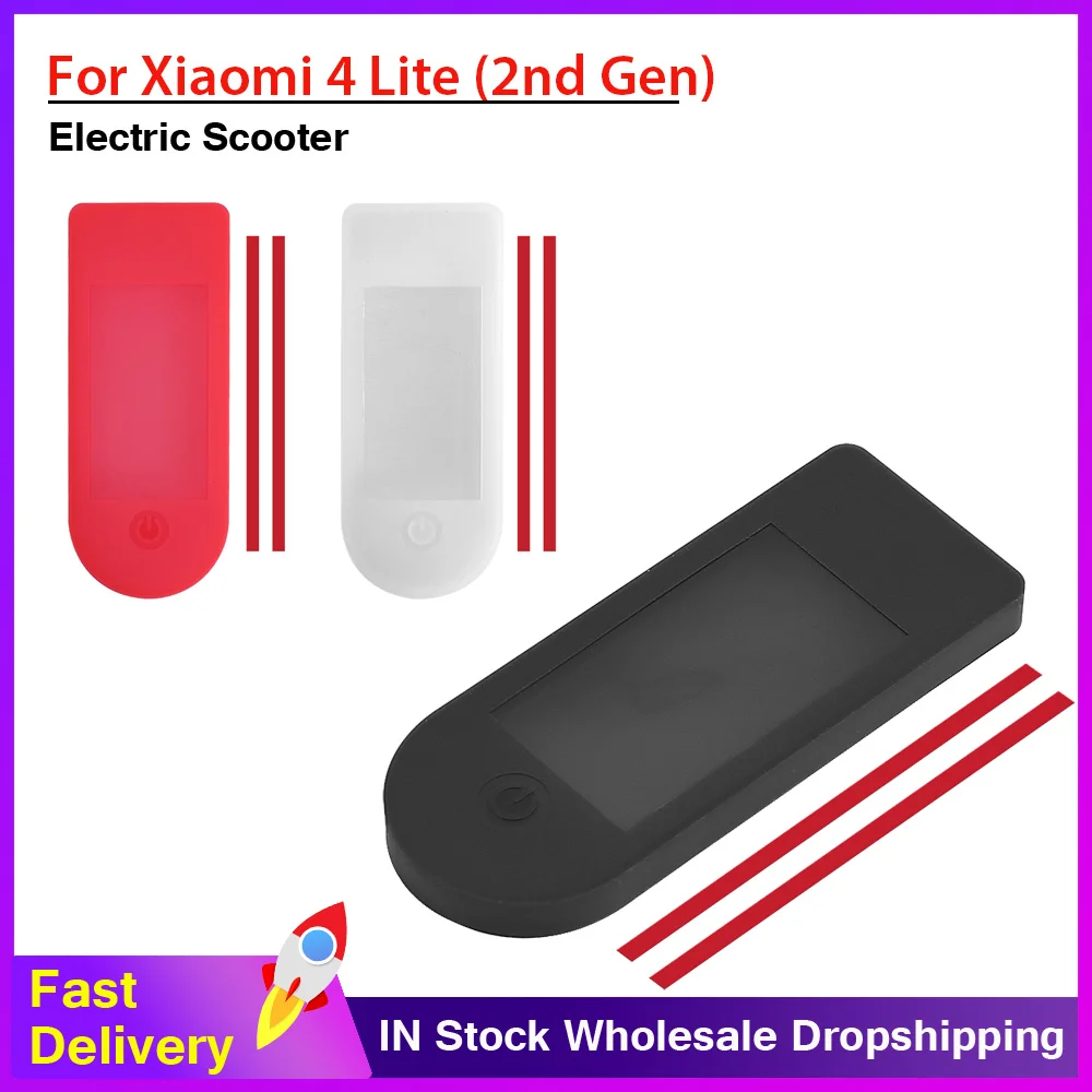 Silicone Waterproof Cover For Xiaomi Electric Scooter 4 Lite (2nd Generation) Dashboard Display Screen Rubber Protection Case