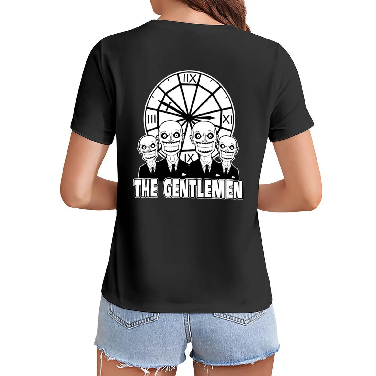 

The Gentlemen Logo T-Shirt blacks cute tops heavyweights sweat Top Women