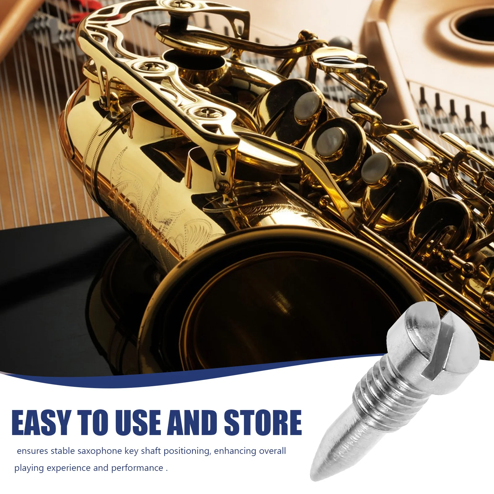 

5 Pcs Saxophone Button Screws Clarinet Fixing Parts Musical Instrument Accessories Fastener Neck and Metal Maintenance