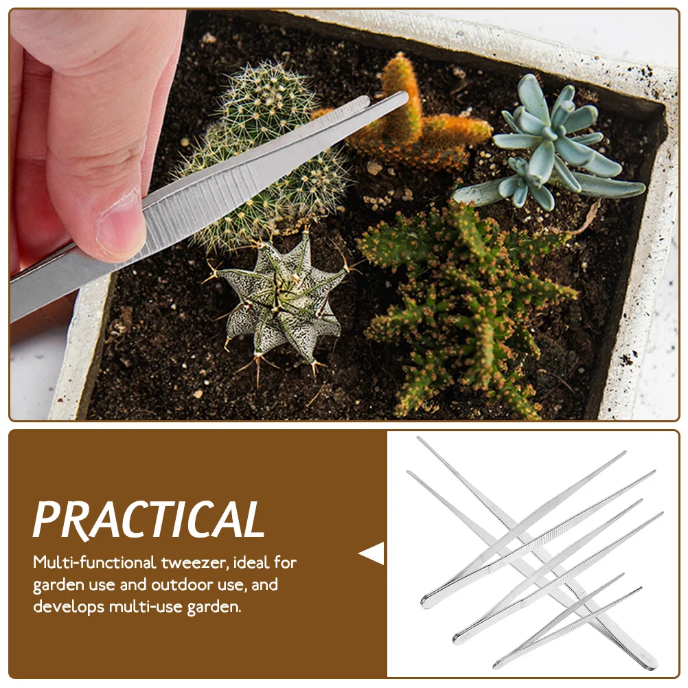 Pince à épiler en acier inoxydable pour hommes, outil de cils, outils à main de jardin, ménage, plantes