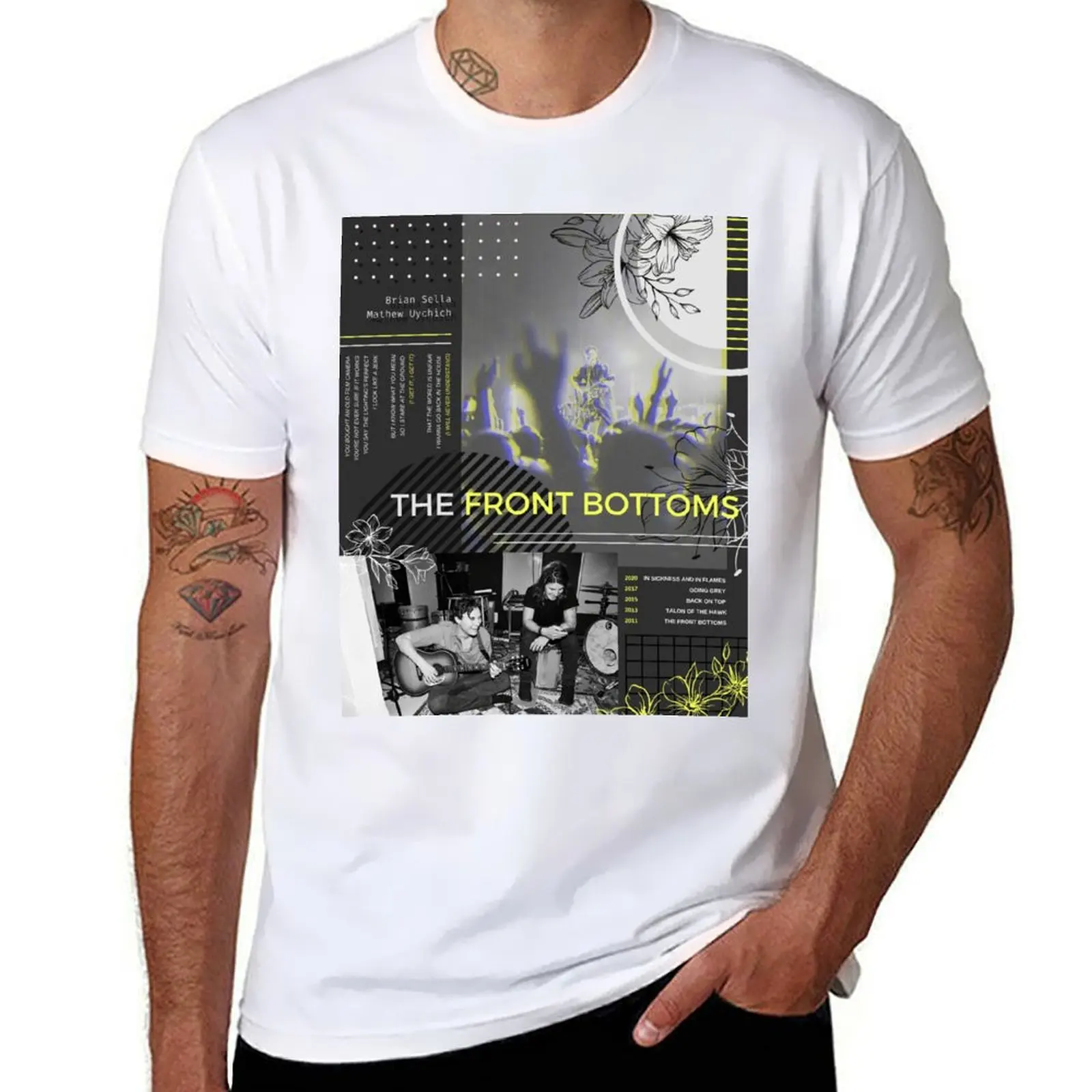 the front bottoms retro T-Shirt man t shirt luxury man t shirt cotton T-Shirt