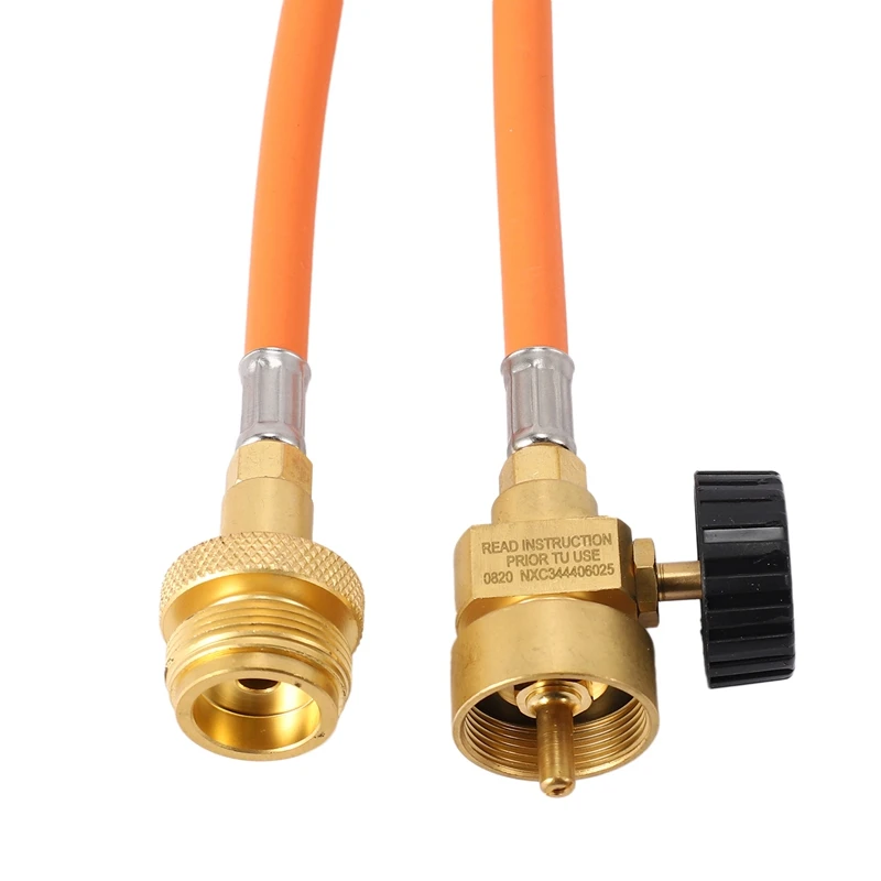 Fiber Reinforced 1.5 Meter Welding Hose with Hook for CGA600 Cylinder Adapters in HVAC Plumbing and Brazing Setups