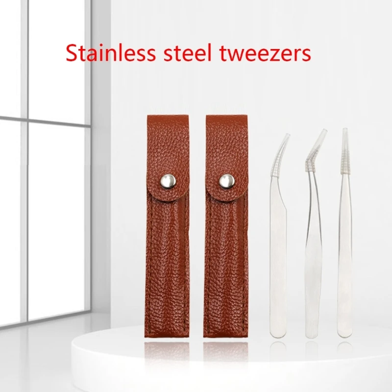 K1KA Stainless Steel Tweezers Electronics Circuit Board Repair Welding Tools