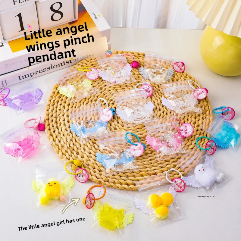 

Little Angel Wings Squeezing Toy Pendant Little Nose GA Bell Pendant Pressure Reduction Toy Bag Hanging Pinch