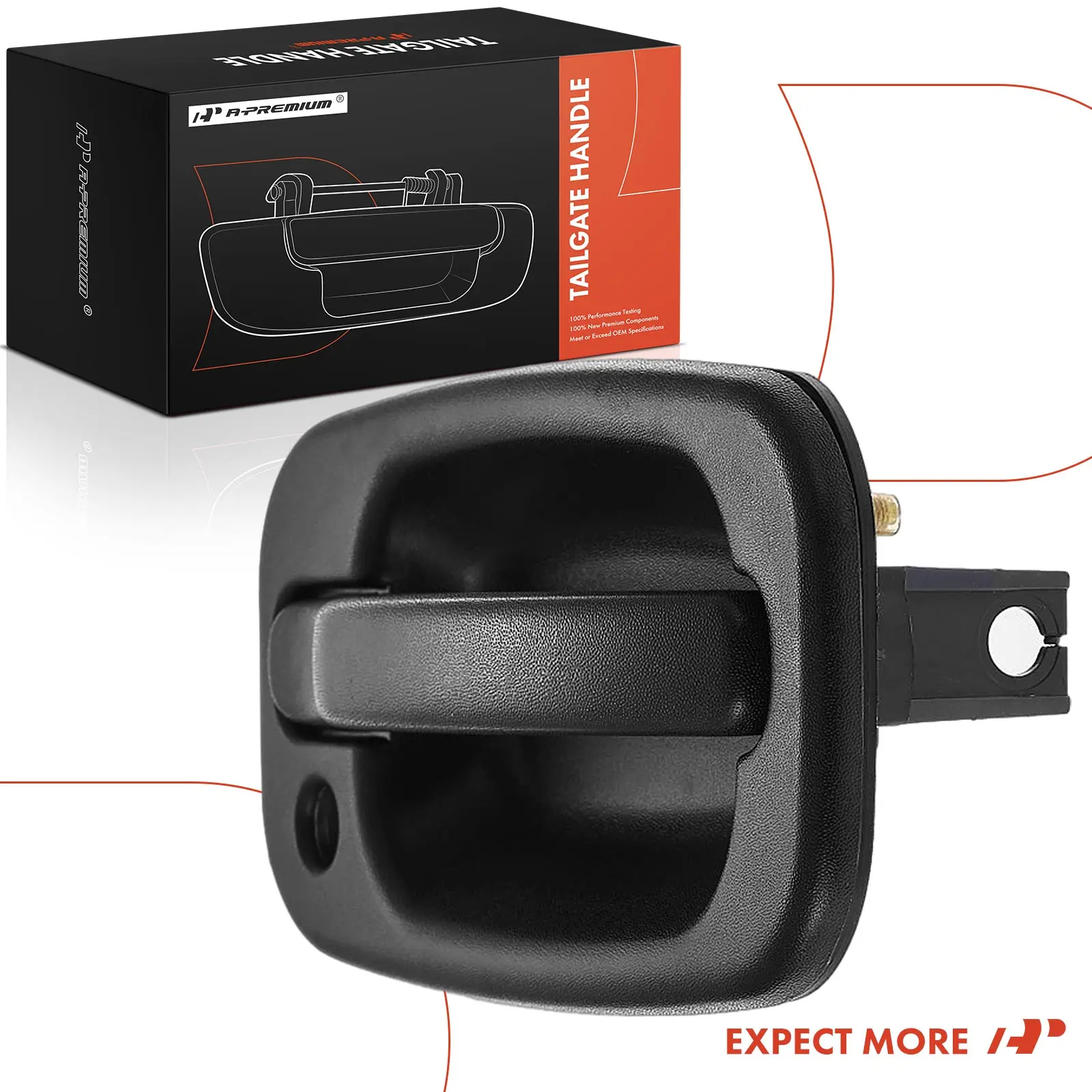 A-Premium Rear Side Black Tailgate Door Handle for Chevrolet Tahoe Suburban 1500 Suburban 2500 2000-2004 GMC Yukon 2000-2004