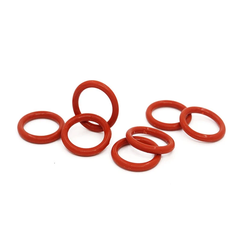 CS 2.4mm Red Silicone O-Ring  Food Grade Sealing Ring Gasket Washer OD 6/8/10/12 /14-180mm Waterproof Heat-Resistant Insulated