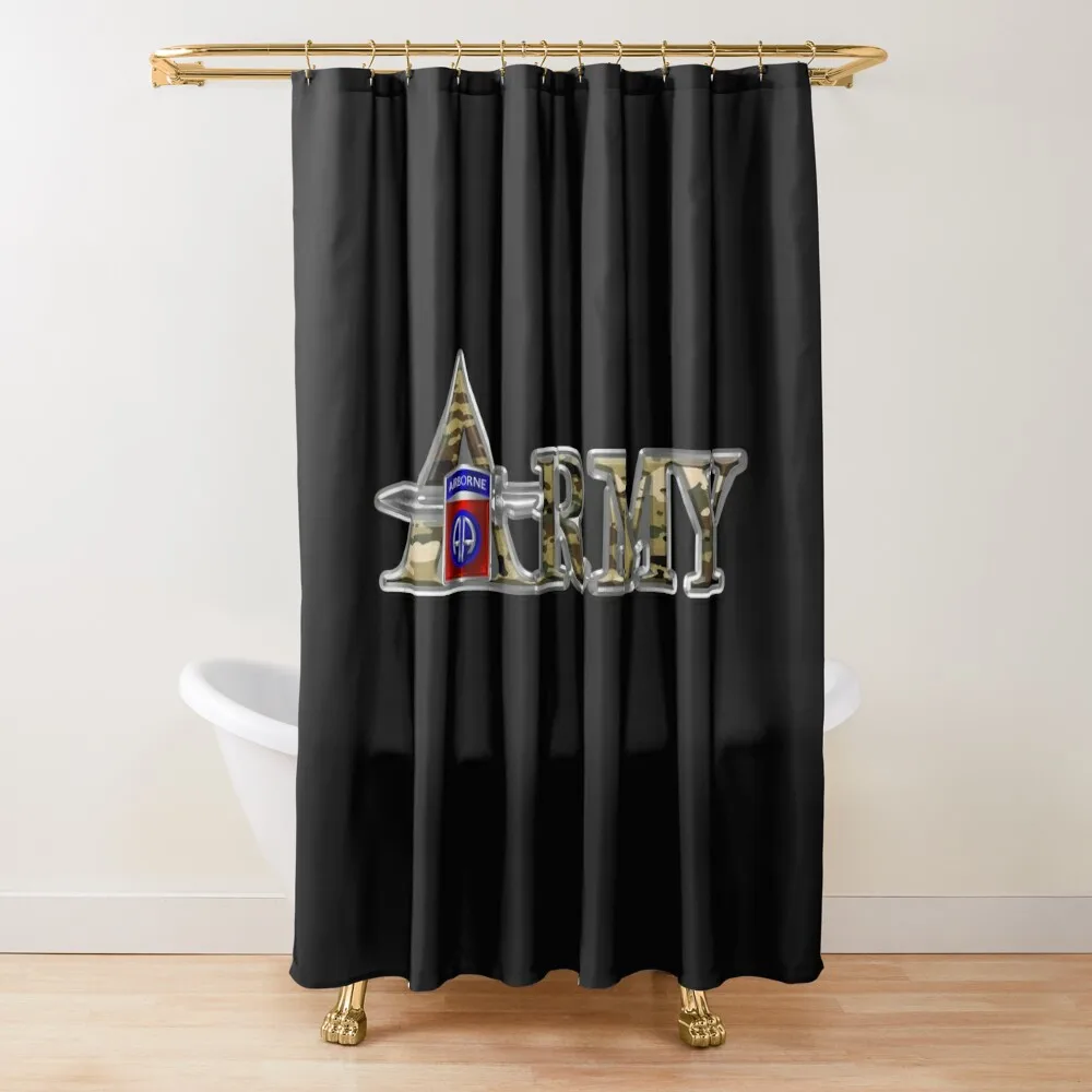 

82nd Airborne Division Shower Curtain Bathroom Box Transparent Bathroom Shower Bathroom Deco Shower For Bathrooms Curtain