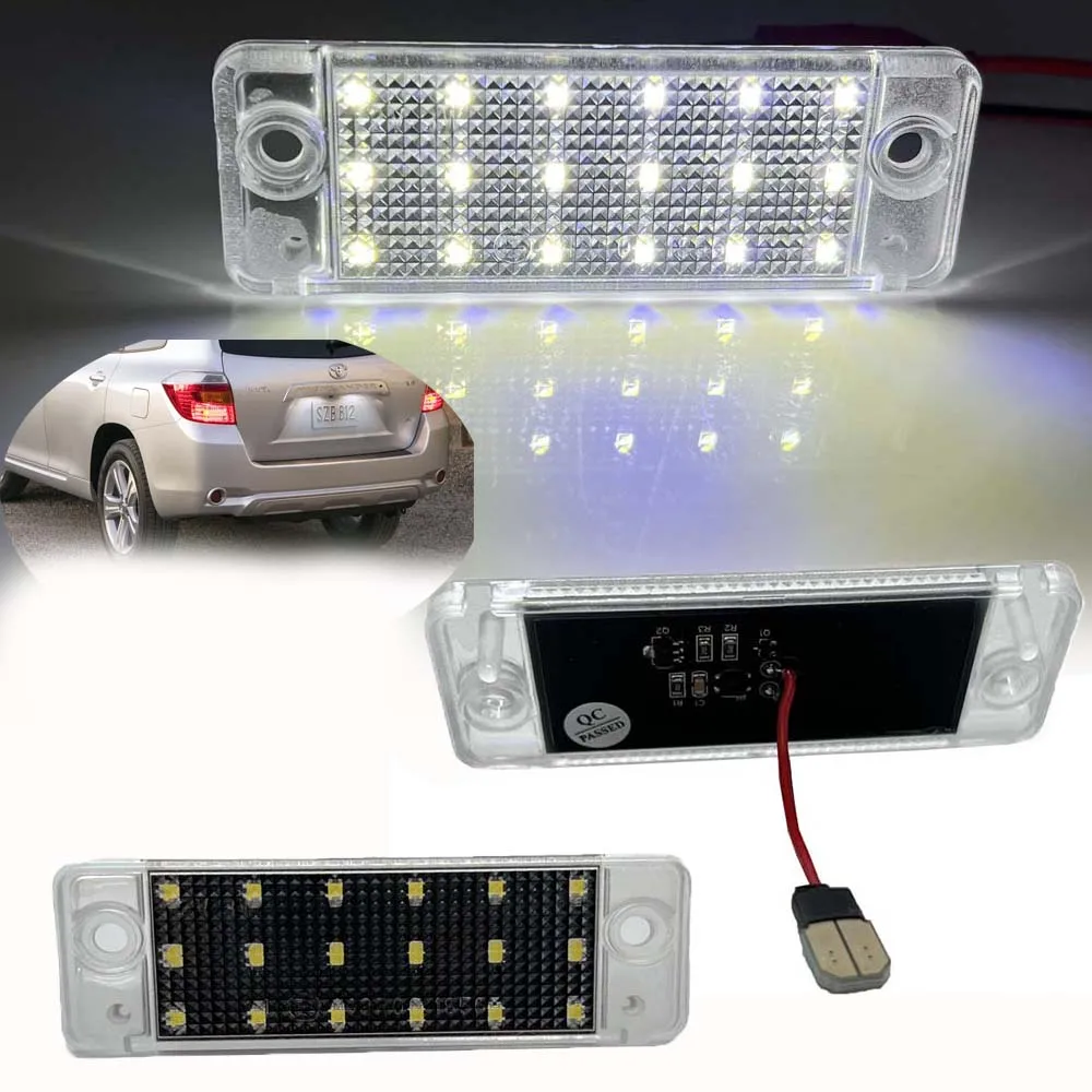 

LED License Plate Lights For Toyota Highlander 2001-2007 Toyota Highlander Base/Limited/Sport 06-07 Highlander Hybrid Car Light