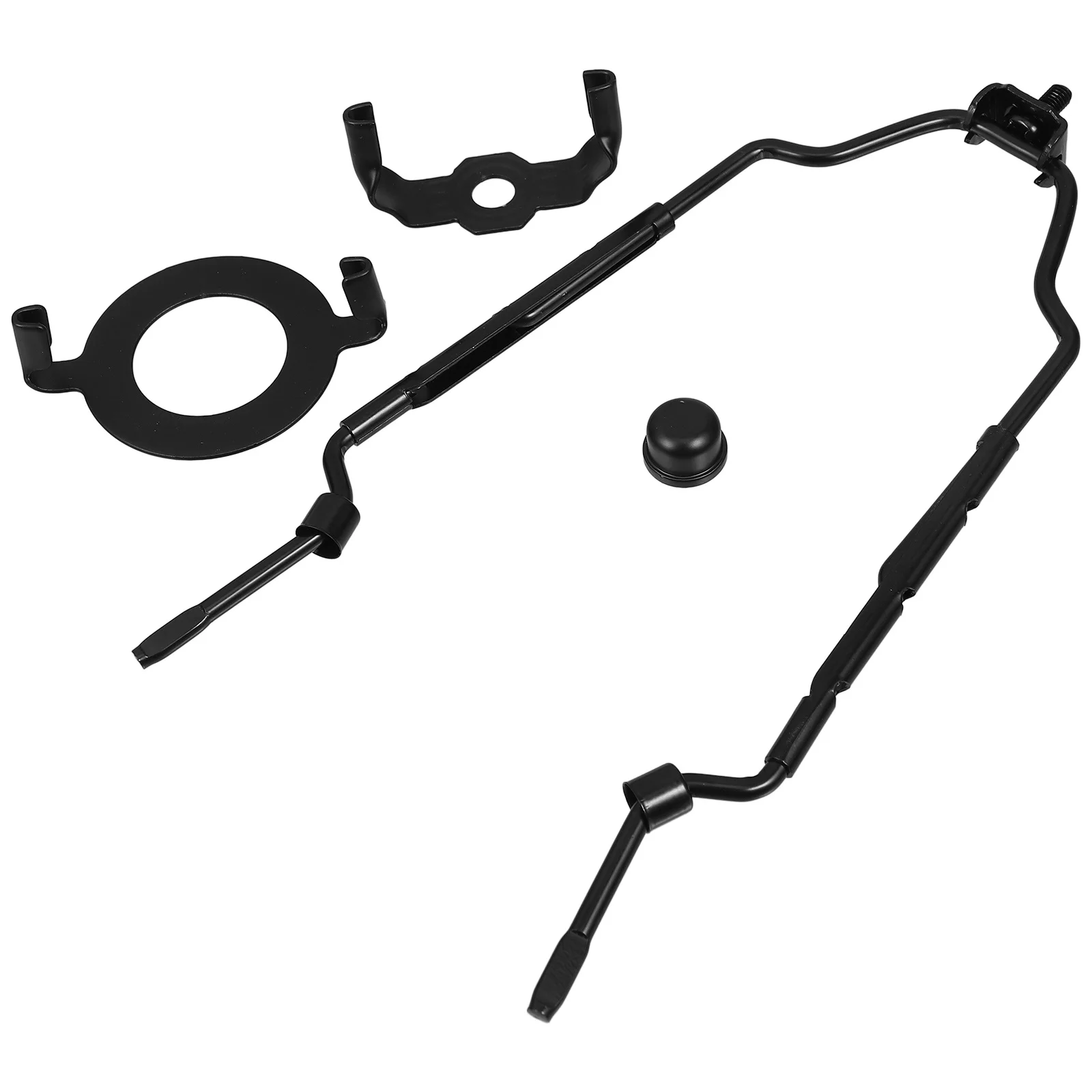 

1 Set Adjustable Harp Kit Height Control Shade Holder For Table Floor Lighting, Lamp Harp With Finial, Standard Saddle Base,