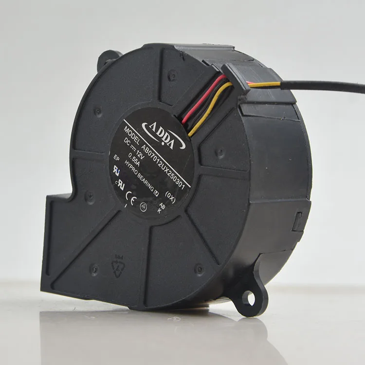 НОВЫЙ ОРИГИНАЛЬНЫЙ AB07012UX250301 12 В 0,55 А 7025 70x25 мм Радиатор охлаждающего вентилятора НОВЫЙ ОРИГИНАЛЬНЫЙ AB07012UX250301 12 В 0,55 А 7025 70x25 мм Радиатор охлаждающего вентилятора