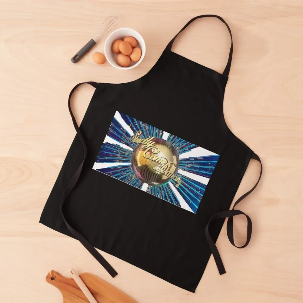 Strictly Glitterball Apron Cooking Clothes Kitchens Men Utensils For Kitchen Kitchen And Household Goods Apron