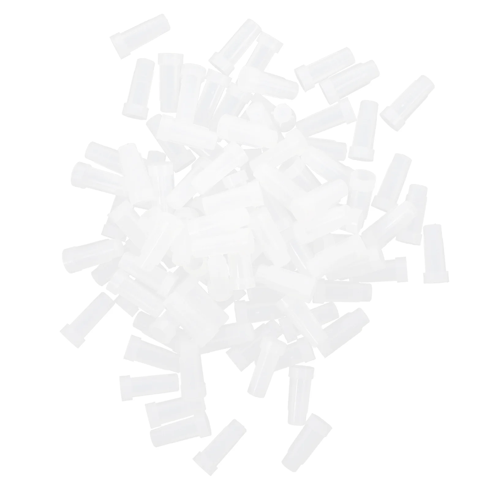 

200 Pcs Syringe Sealing Cap Adhesive Injector Caps Craft and Industrial Use Needle Reusable Pp Tip Anti-leak Animal Feeding
