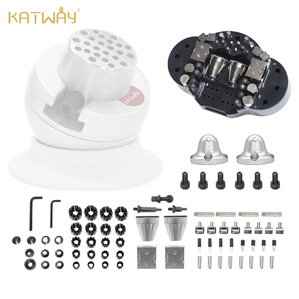 KATWAY 67 Pcs Mini Vise Ball Accessory Jewelry Making 2 kg Engraving Block Fitting Spare Parts Carve Jeweler Tools HH-A04CP