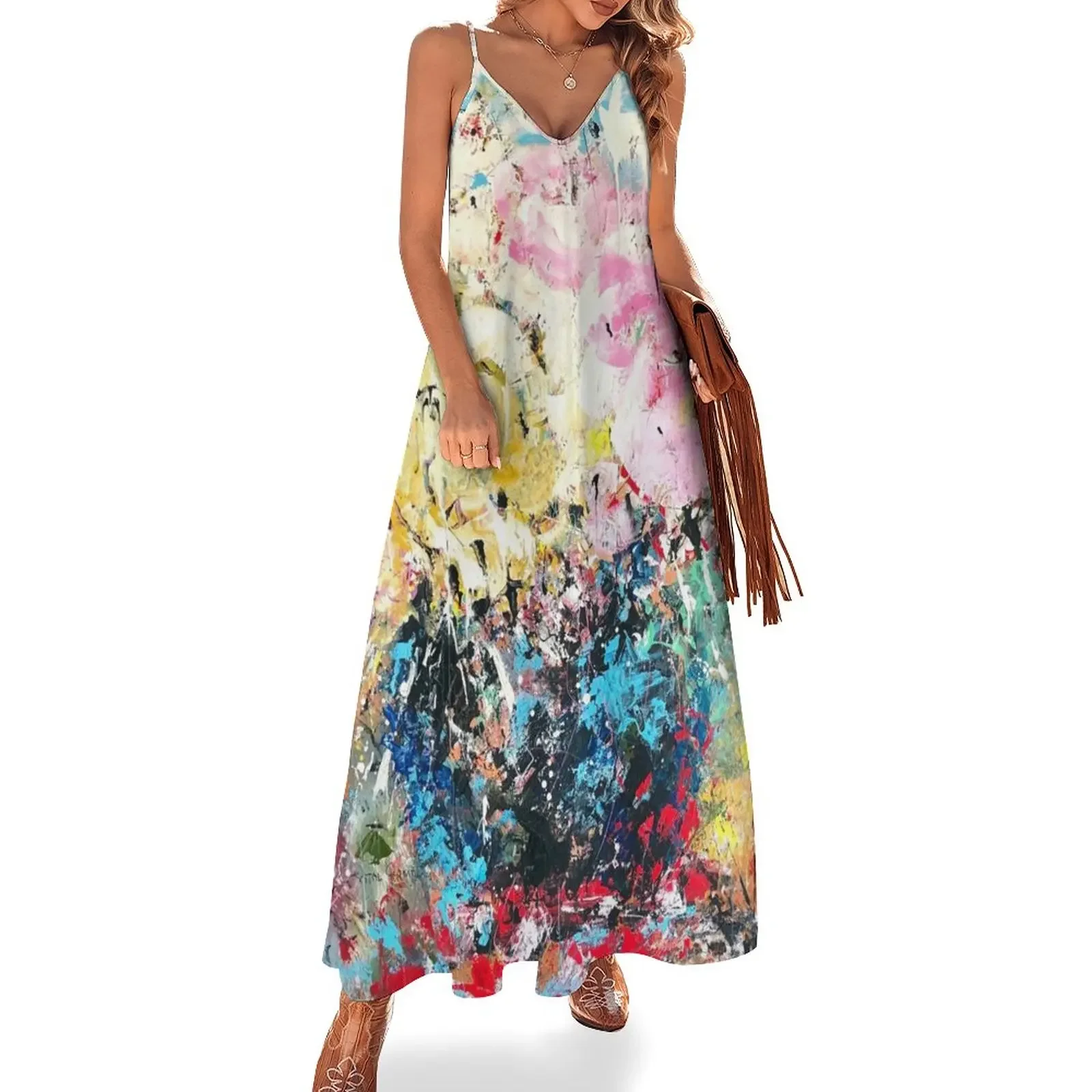 

FLOWERS FOR YOU Sleeveless Dress luxury dresses dress for women 2025 long dress women summer Elegant gowns
