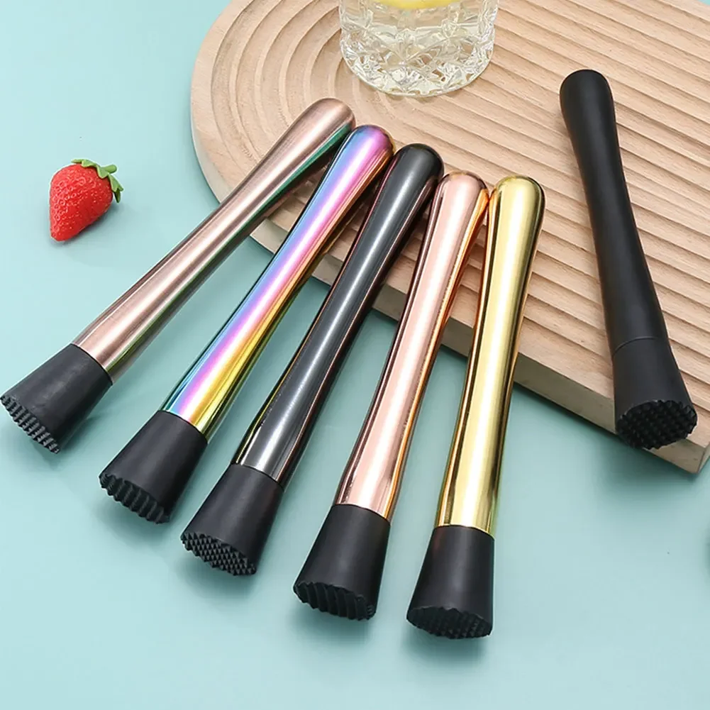 Multifunction Stainless Steel Crushed Ice Hammer Crushed Popsicle Sticks Cocktail Ice Cube Crusher Fruit Muddle Pestles Bar Tool