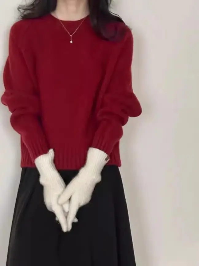 الحلوى الملونة محبوك ort Thiened سترة علوية لينة تنوعا غروب الشمس برتقالي بسيط كسول Sle قاعدة طبقة المرأة Faion