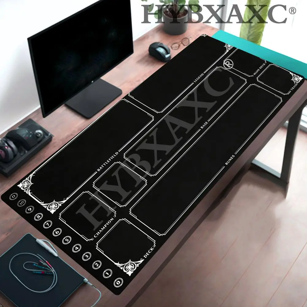 

HYBXAXC Riftbound Playmat with Zones playmat Fantasy-themed play mat Duel pads Beginner Card Battles Commander Gaming Deskpad