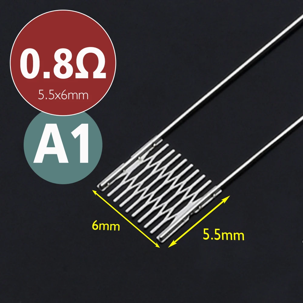 Imagem -04 - Heating Wire For Rebuild Replacement 16 Tipos Mesh Resistance a1 0.15 0.16 0.2 0.3 0.4 0.6 0.8 1.0ohm Multi Size Tool Accessories