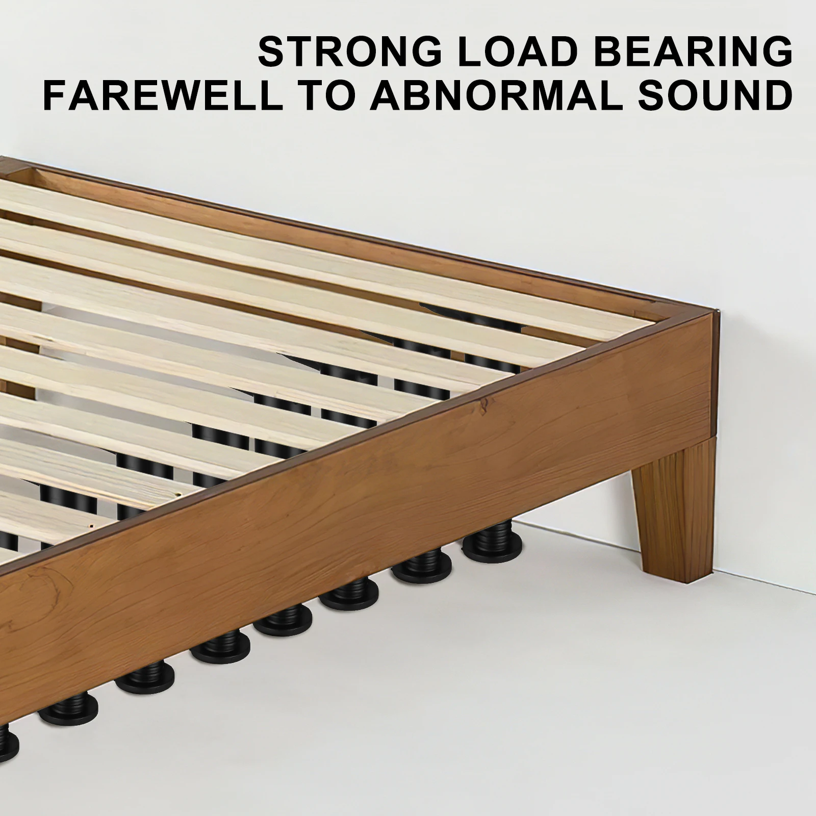 

2pcs Bed Center Support Leg Adjustable Furniture Frame Replacement Riser Feet Stabilizer for Mattress Base Strengthening Bed