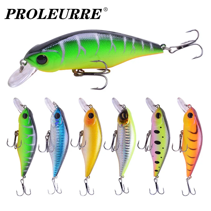 1 Pcs Floating Minnow Fishing Lure 9cm 11g Trolling Wobblers Tackle With Hook​s Plastic Hard Artificial Bait for Bass Crankbait