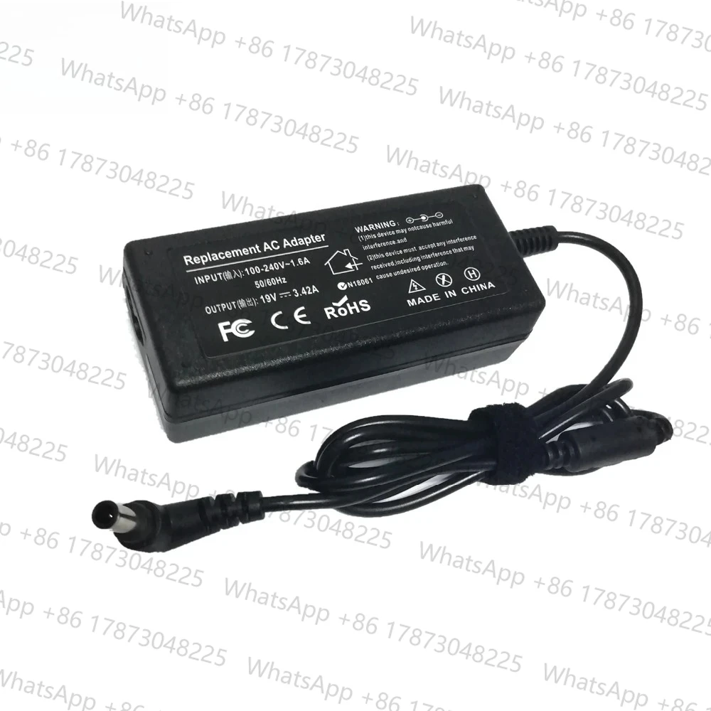 Fonte de alimentação CA 19V 3.42A 65W Carregador adaptador para laptop para LG C500 A380 R380 R410 R510 R560 R580 R590 R57 DC 6.5*4.4mm pinos