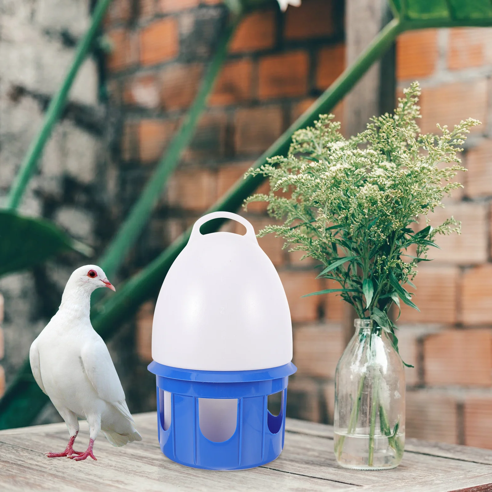 

Bird Cage Water Feeder High Quality Pigeon Waterer Reusable Container Suitable for Parrot Quail Small Birds Portable