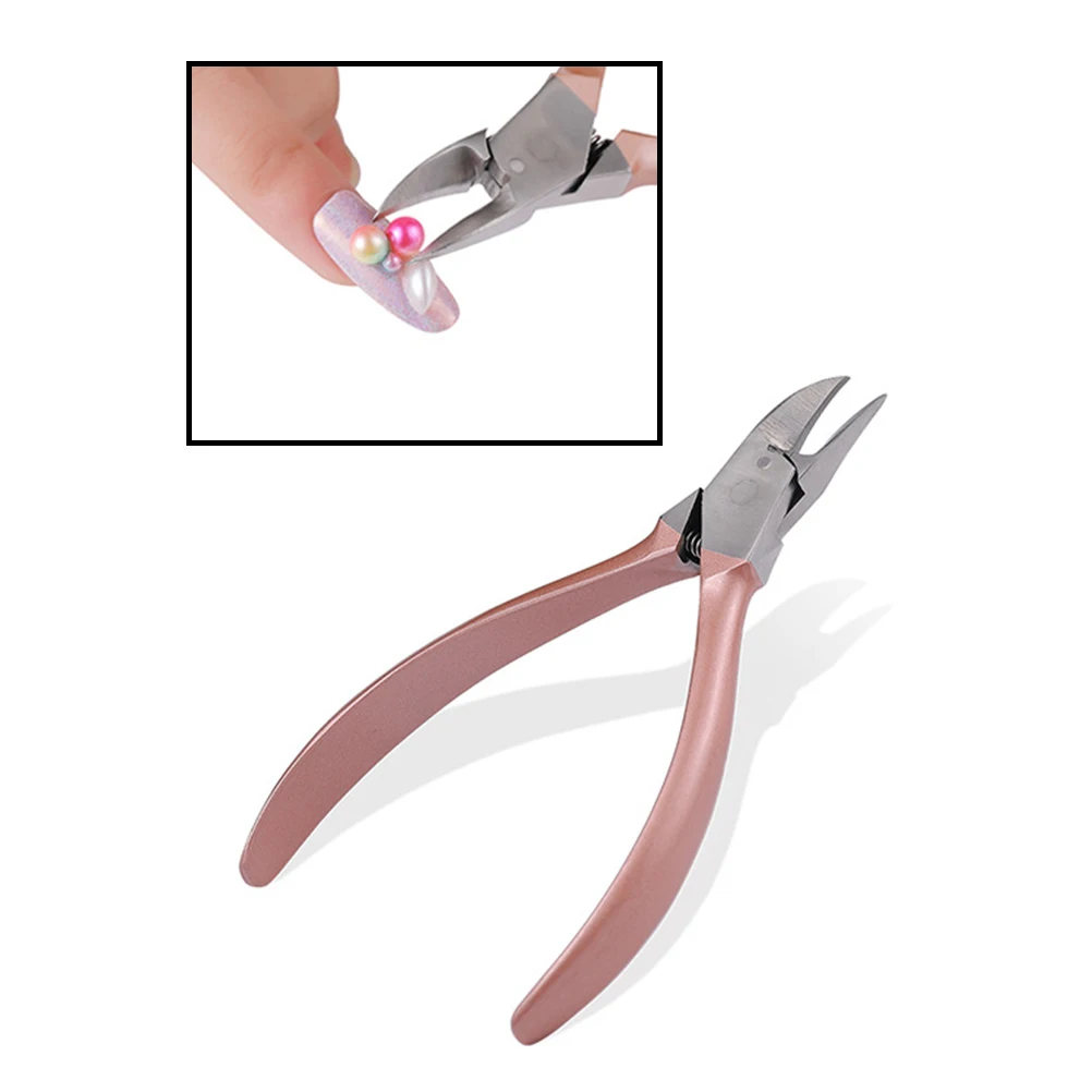 

Portable Manicure Nipper Cuticle Nail Clippers Dead Skin Pliers High Hardness Steel Durable Design Left Right H Use