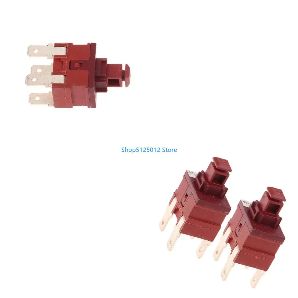 G8TC P12-2 8A 250V Locking Push Button Switches 4 Pin Power Switches Lock Button
