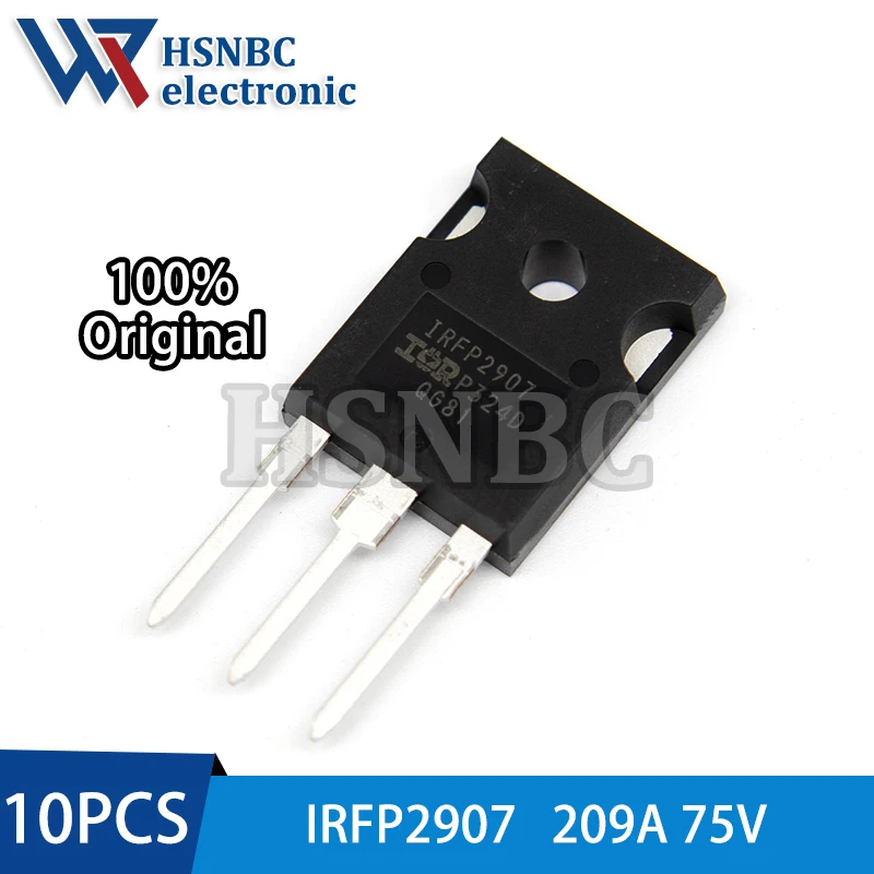 10PCS IRFP2907 IRFP2907PBF TO-247 209A 75V N-channel Power MOSFET Transistor 100% New Original